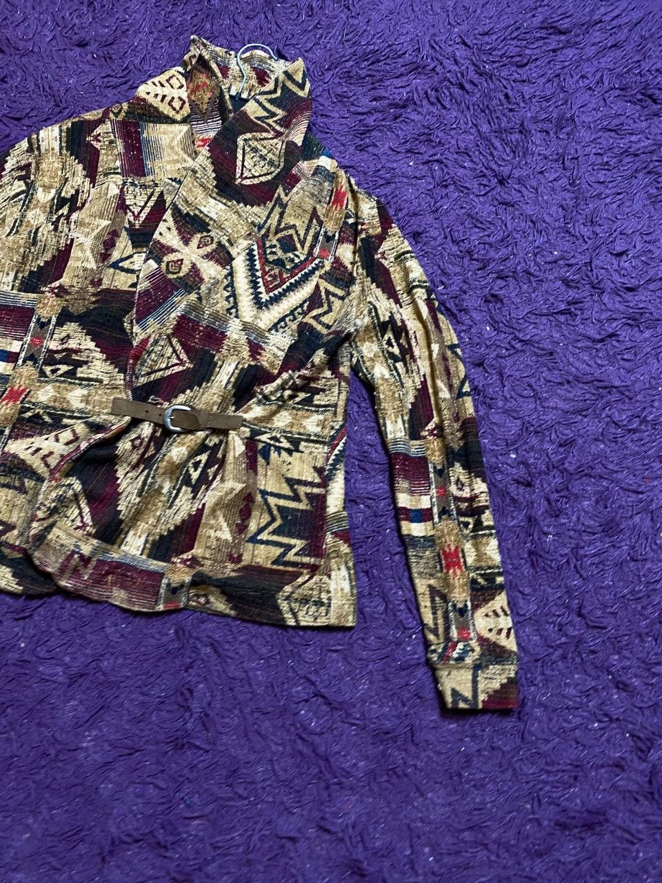 Polo Ralph Lauren Vintage Ralph Lauren print cotton sunfaded CARDIGAN Size L / US 10 / IT 46 - 7 Thumbnail
