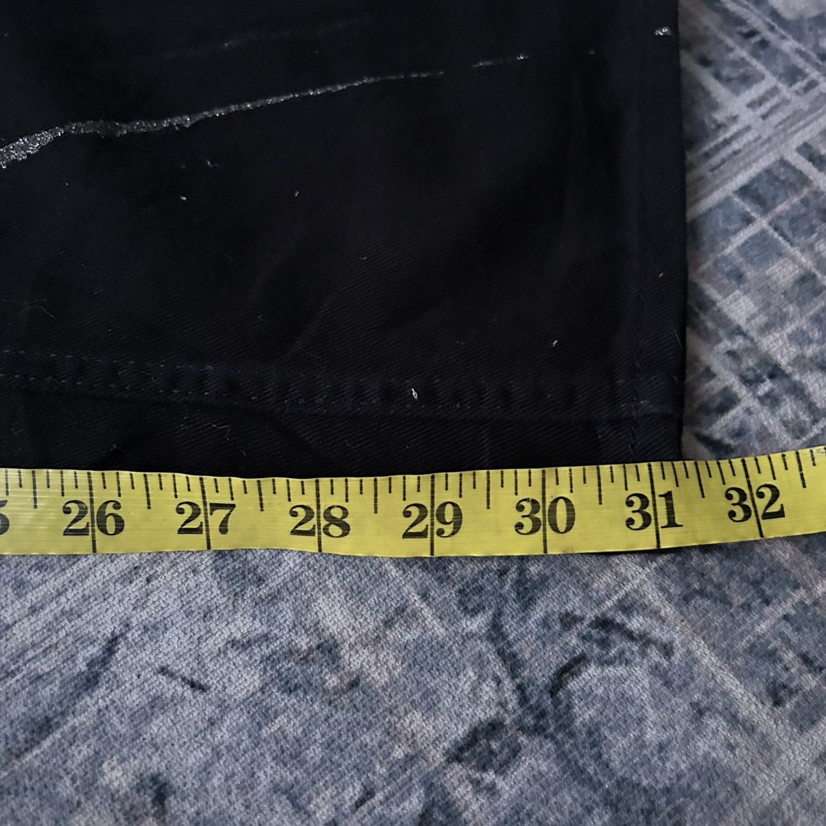 If Six Was Nine Flared Painter Black Punk Jeans Size US 28 / EU 44 - 19 Thumbnail