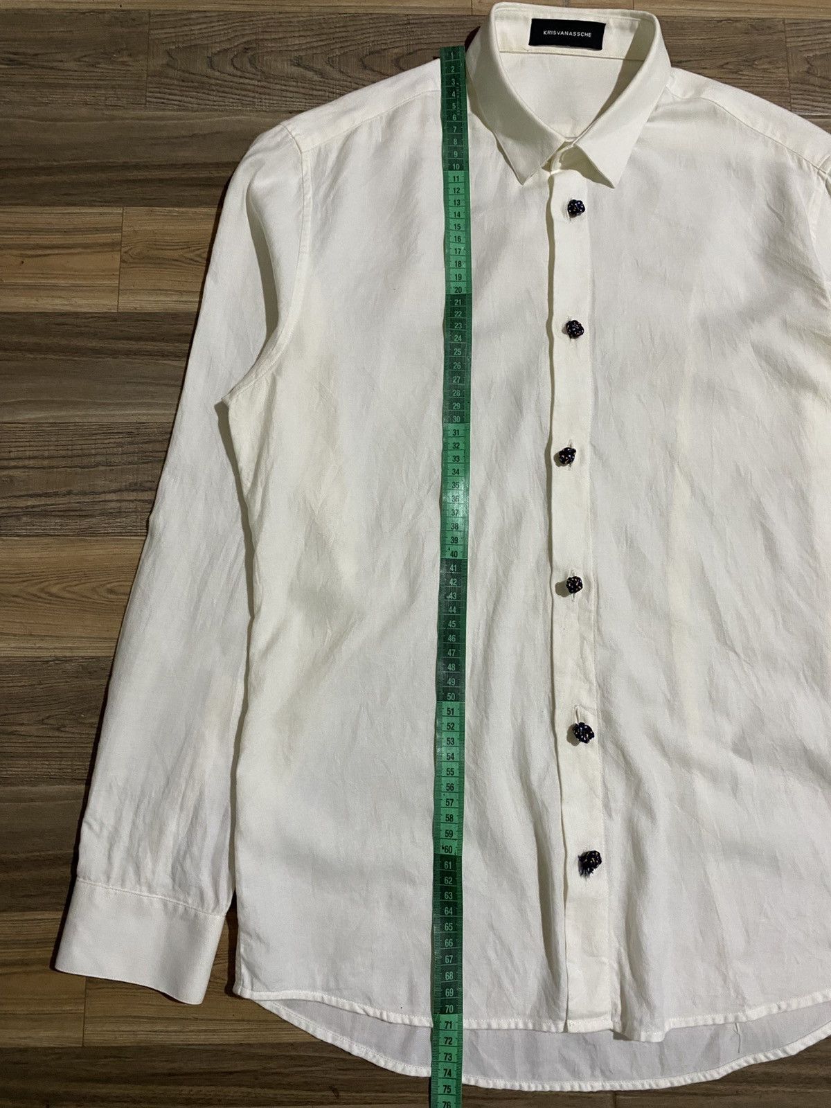 Kris Van Assche KRIS VAN ASSCHE WHITE SHIRT Size US M / EU 48-50 / 2 - 7 Thumbnail