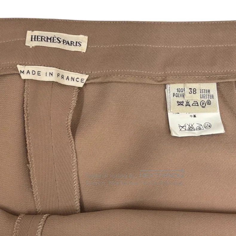Hermes Hermes Artificial silk pants Size 25" / US 0 / IT 36 - 7 Thumbnail