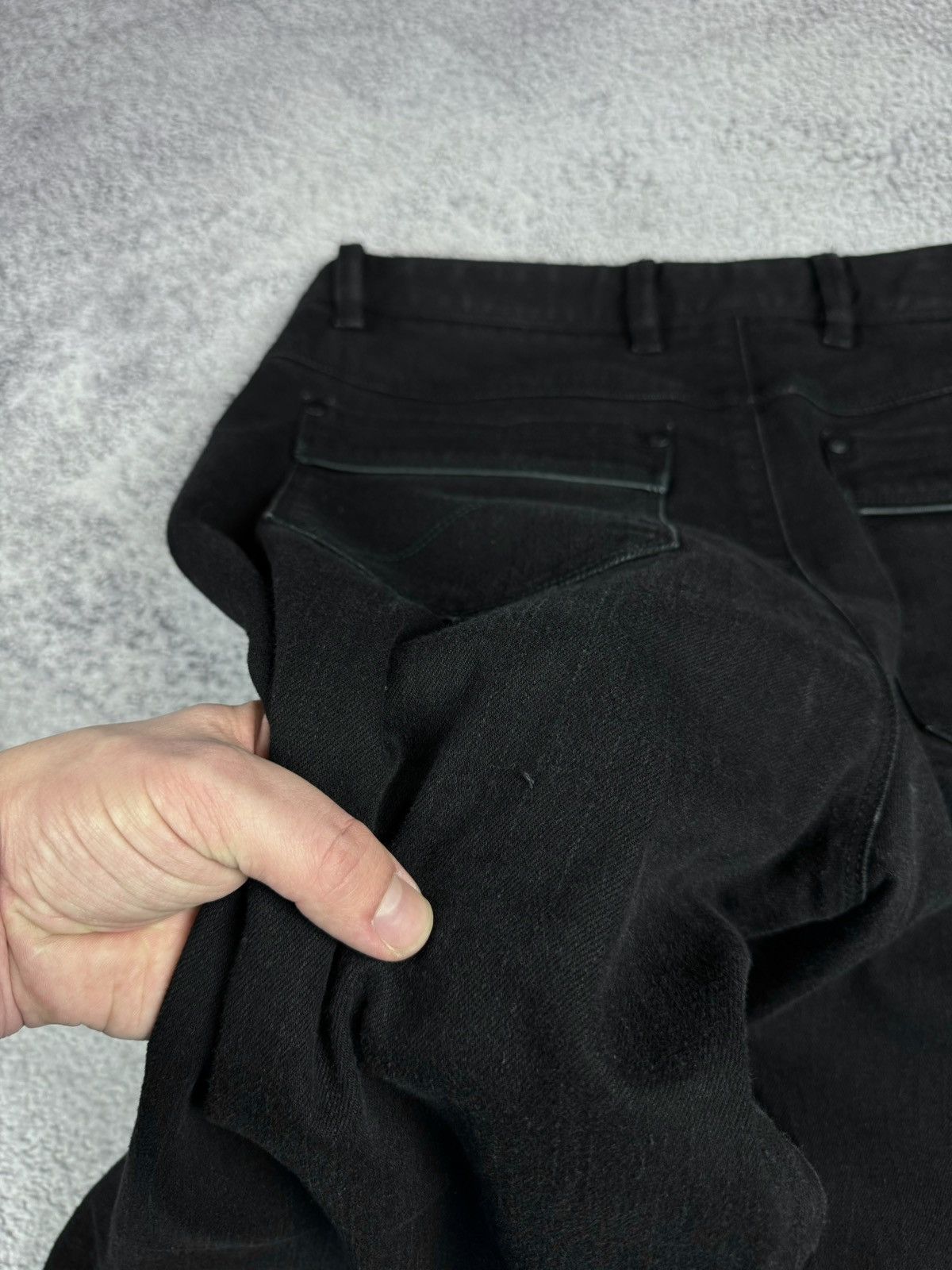 Ermenegildo Zegna × Z Zegna Zegna Sport Pure Black Denim 9,5 OZ Jeans Slim Fit Size US 36 / EU 52 - 22 Thumbnail