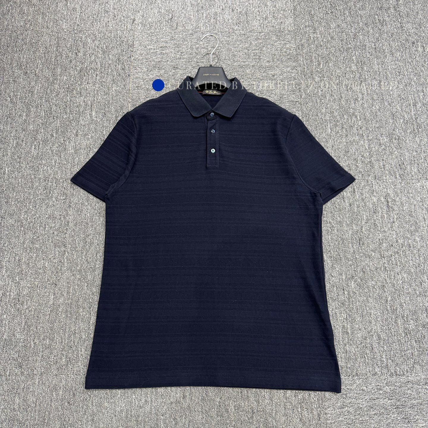 Loro Piana Black Striped Short Sleeve Polo Shirt Size US XXL / EU 58 / 5 - 1 Thumbnail