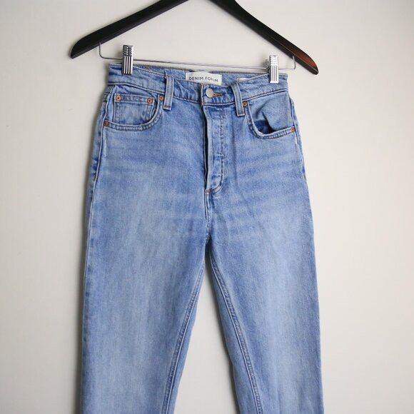 Aritzia Aritzia Denim Forum The Yoko High Rise Slim Jeans Bleu Size 25" / US 0 / IT 36 - 2 Thumbnail