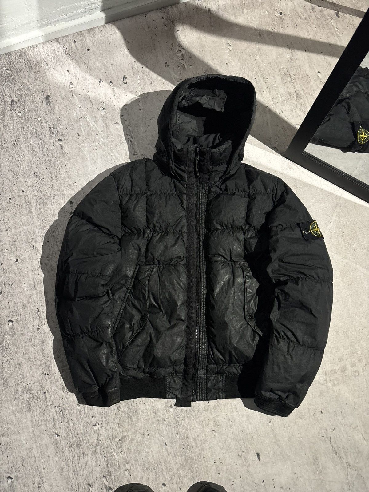 Rare Grail Puffer Down Jacket Stone Island Garment Dyed