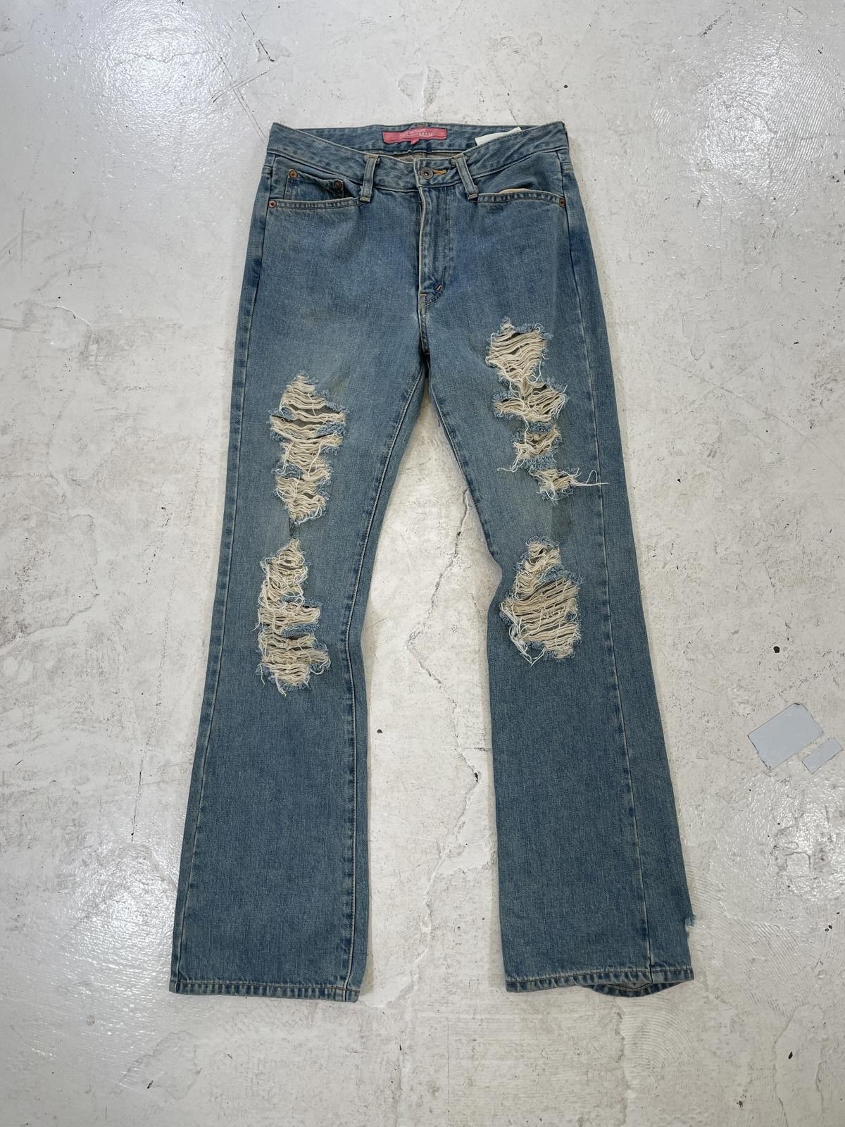 Junya Watanabe Junya Watanabe distressed bootcut jeans Size US 29 - 1 Thumbnail