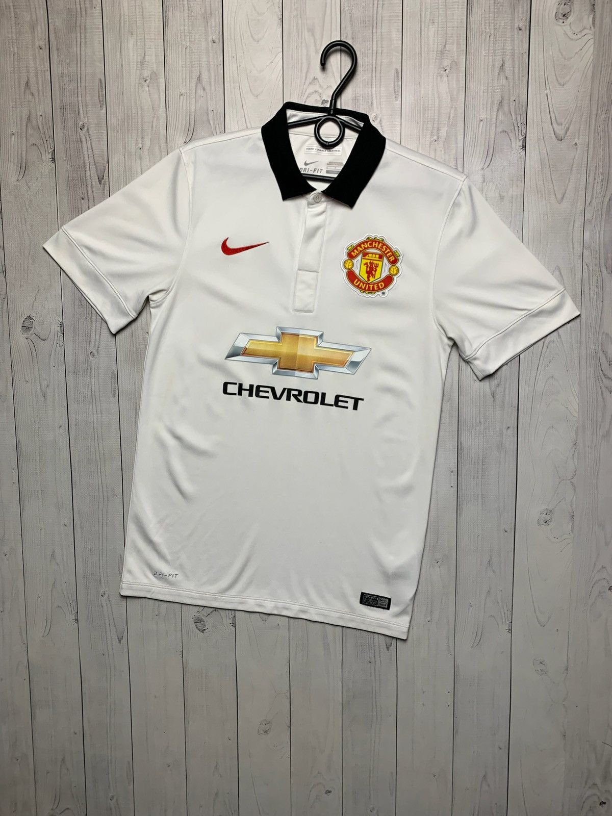 Nike × Vintage Vintage Nike Manchester United soccer jersey white S Size US S / EU 44-46 / 1 - 1 Thumbnail