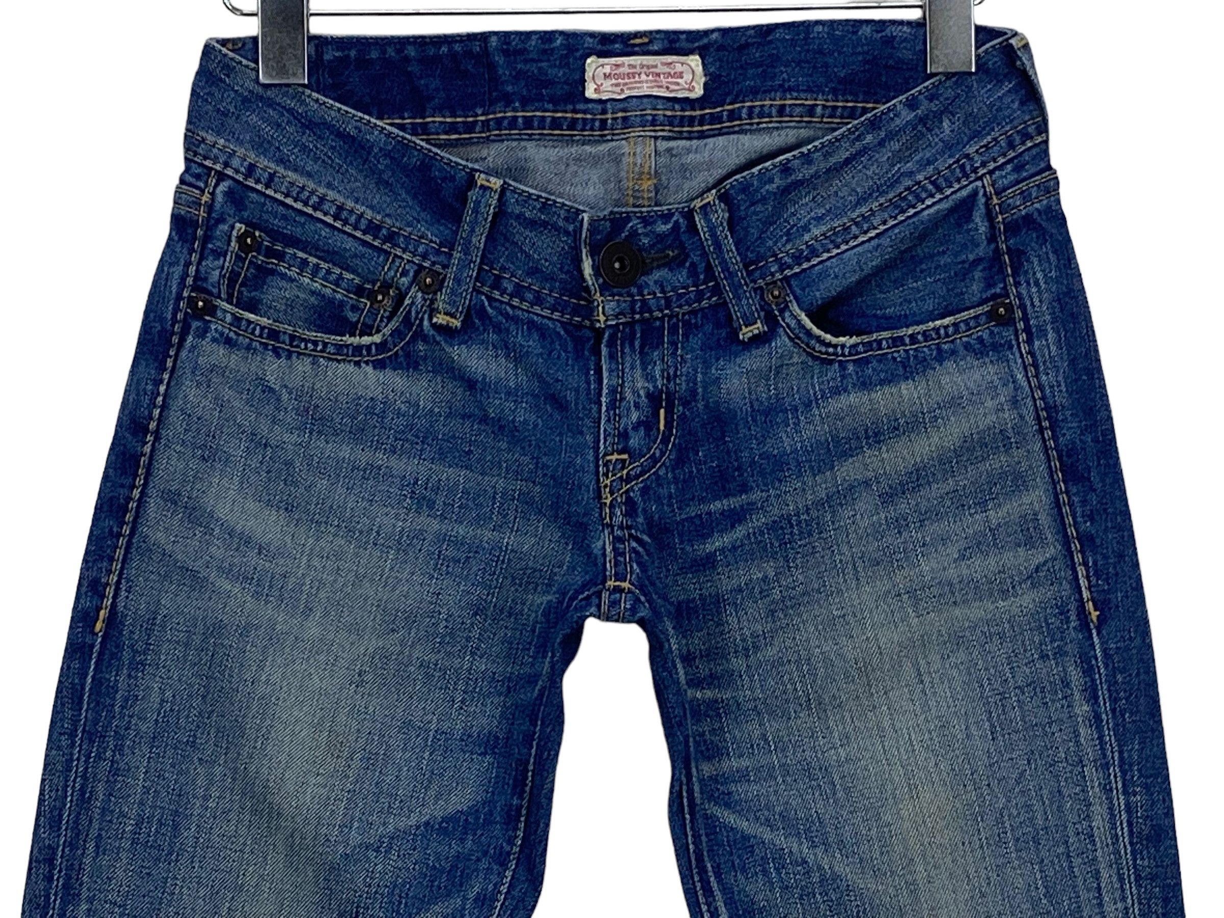 Japanese Brand × MOUSSY Moussy Japan Low Rise Loose Wide Leg Jeans Size 25" / US 0 / IT 36 - 3 Thumbnail