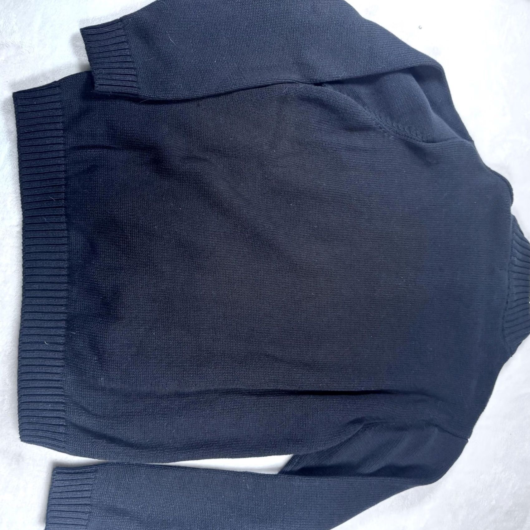 Vintage Gioberti Sweater Mens Large Black Shawl Collar Cable Knit Button Pullover Size US L / EU 52-54 / 3 - 8 Thumbnail