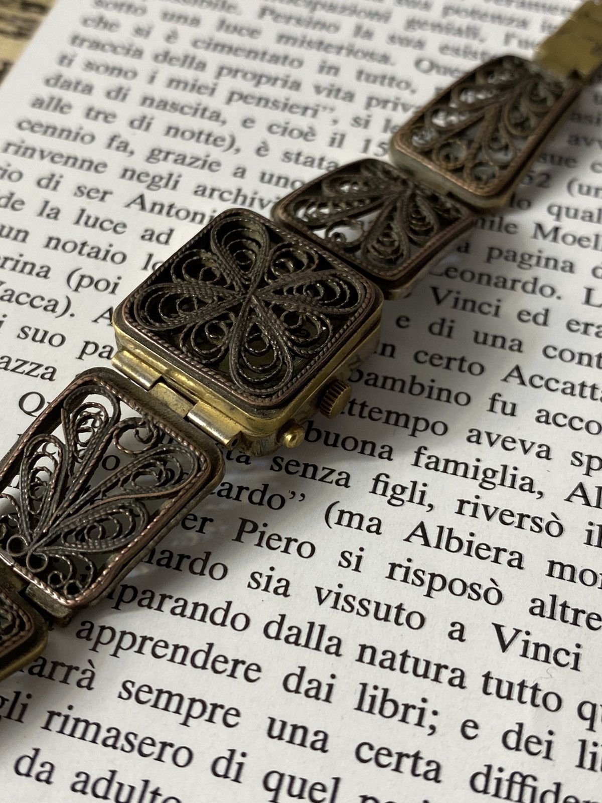 Jewelry Vintage Rare Chaika Filigree Bracelet Watch Size ONE SIZE - 4 Thumbnail