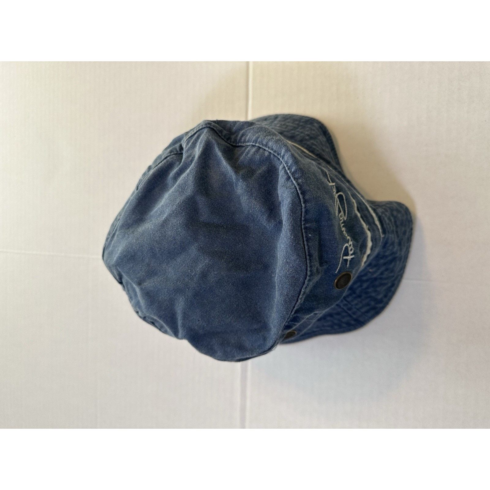 Panama Jack Panama Jack Blue Denim Bucket Sun Hat Vinted LR Cotton Size ONE SIZE - 13 Thumbnail