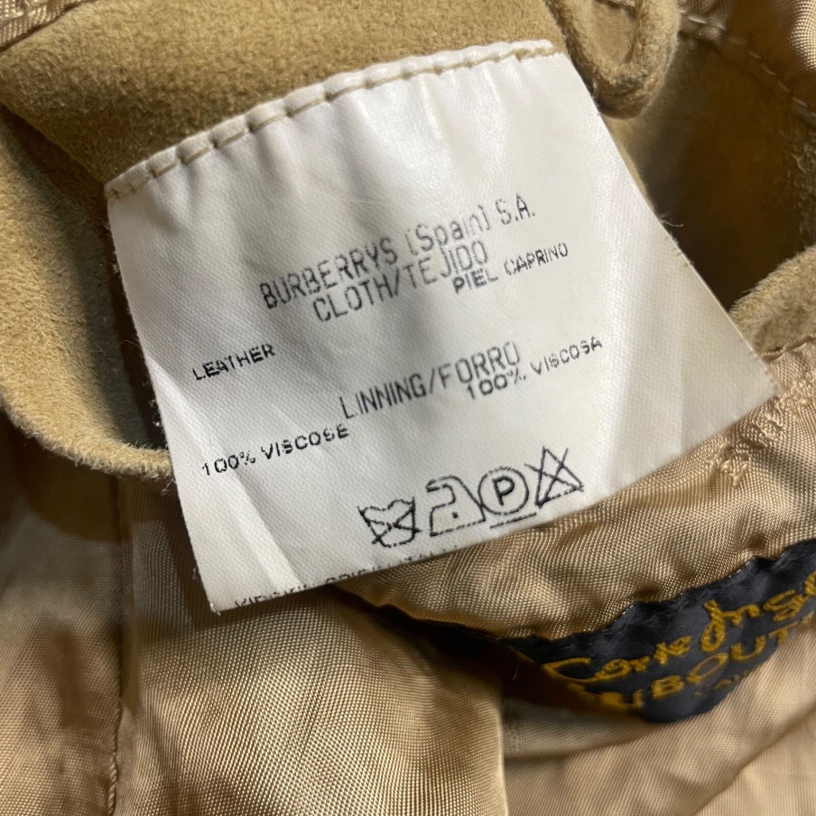 Burberry Vintage BURBERRY's Jacket coat SUEDE LEATHER BEIGE size L XL Size US XL / EU 56 / 4 - 15 Thumbnail