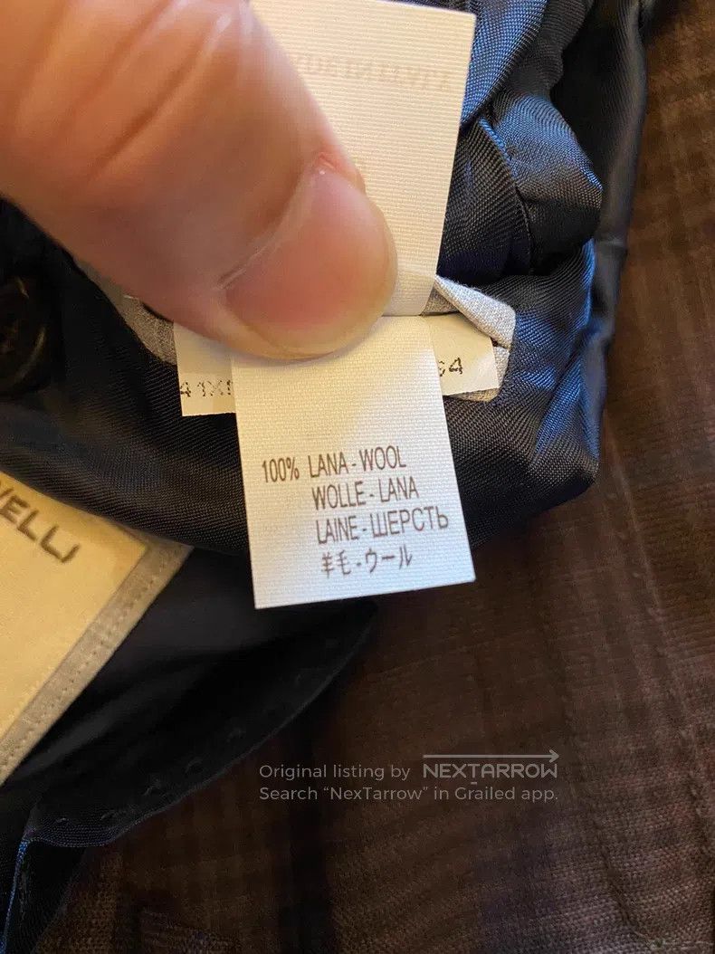 Brunello Cucinelli Brunello Cucinelli Suit jacket, pure wool fabric Size 50L - 6 Thumbnail