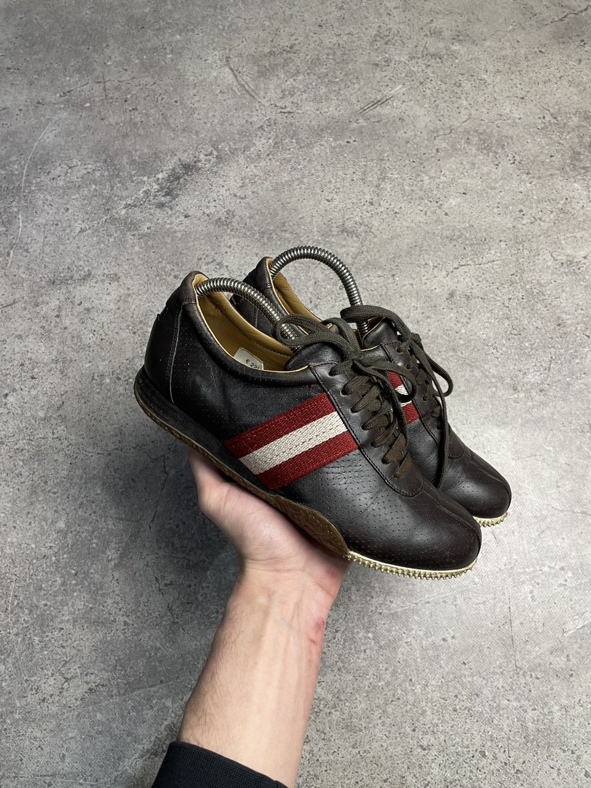 Bally Bally Leather Brown sneakers size EU38 Size US 8 / IT 38 - 1 Thumbnail