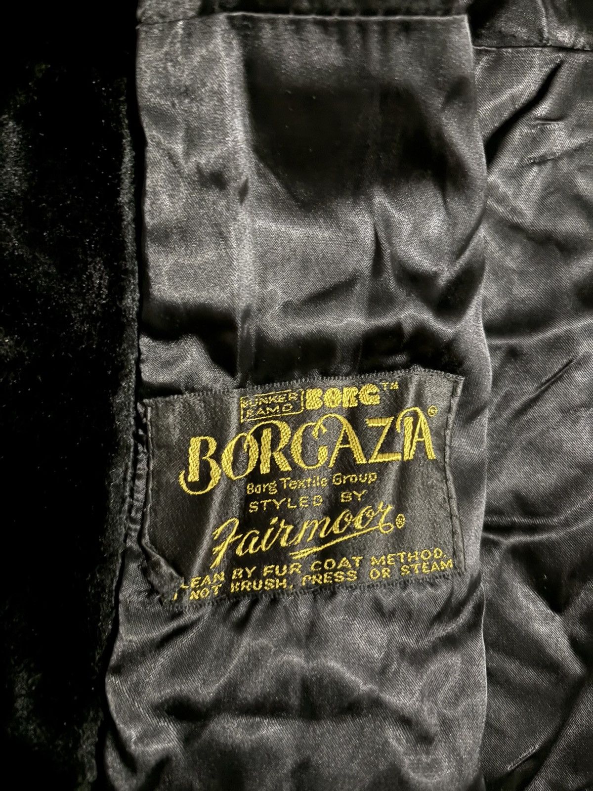 Vintage Vintage Borgazia Styled By Fairmoor Black Faux Fur Jacket Size S / US 4 / IT 40 - 3 Thumbnail