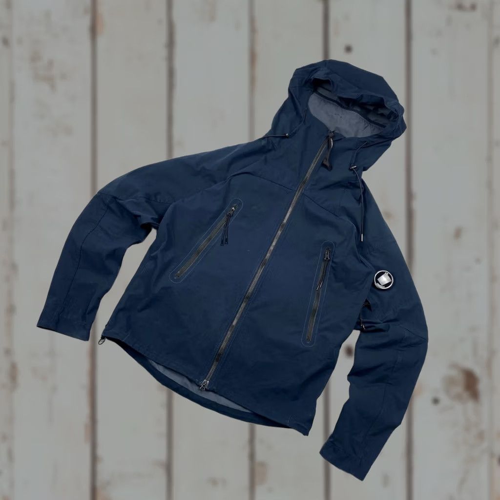Vintage Cp Company Pro Tek Hooded Jacket Softshell Men Size S Blue Size US S / EU 44-46 / 1 - 1 Thumbnail