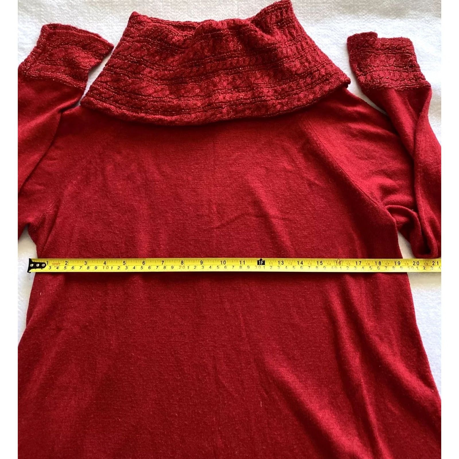 Vintage White Stag Sweater Womens XL Red Long Sleeve Collared Knit Pullover Casual Fall Winter Size XL / US 12-14 / IT 48-50 - 5 Thumbnail