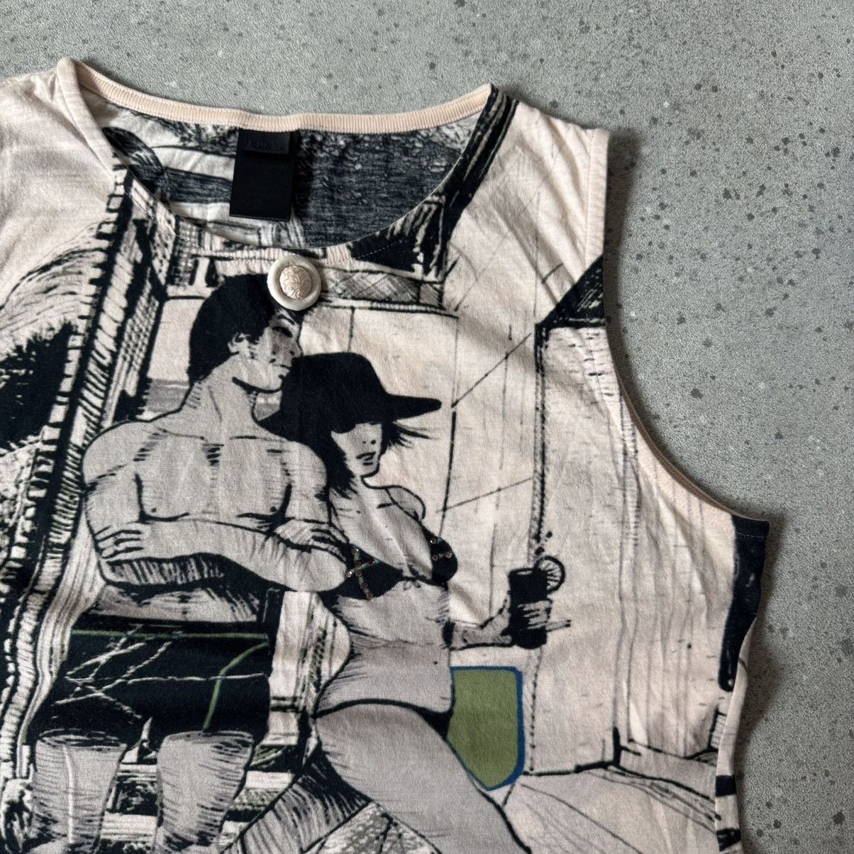 Custo Barcelona Custo Barcelona Vintage Sexy Y2K Print T-Shirt Size M / US 6-8 / IT 42-44 - 5 Thumbnail