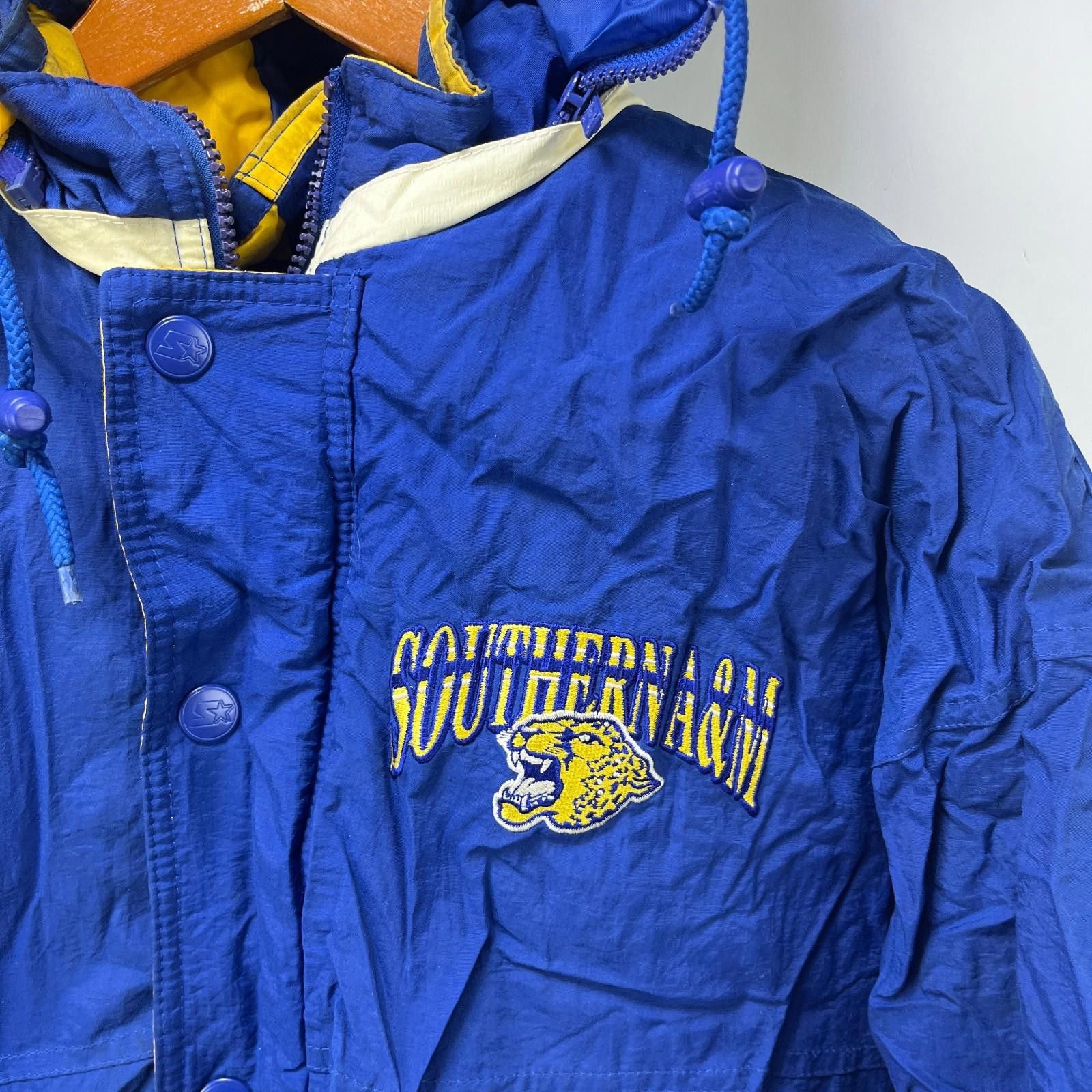 Starter Vintage 90s Starter Southern Uni Jaguars A&M Jacket Large Size ONE SIZE - 4 Thumbnail