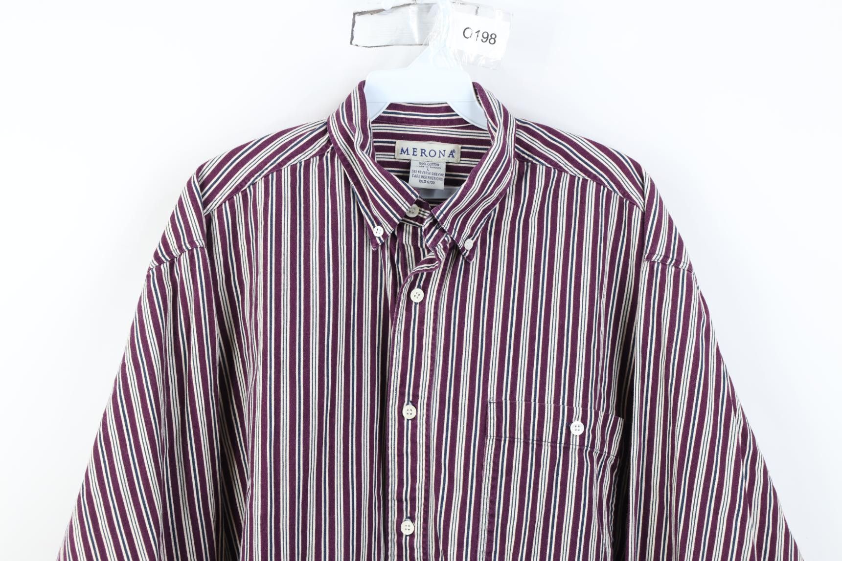 Vintage Vintage 90s Streetwear Collared Button Down Shirt Cotton Size US L / EU 52-54 / 3 - 2 Thumbnail