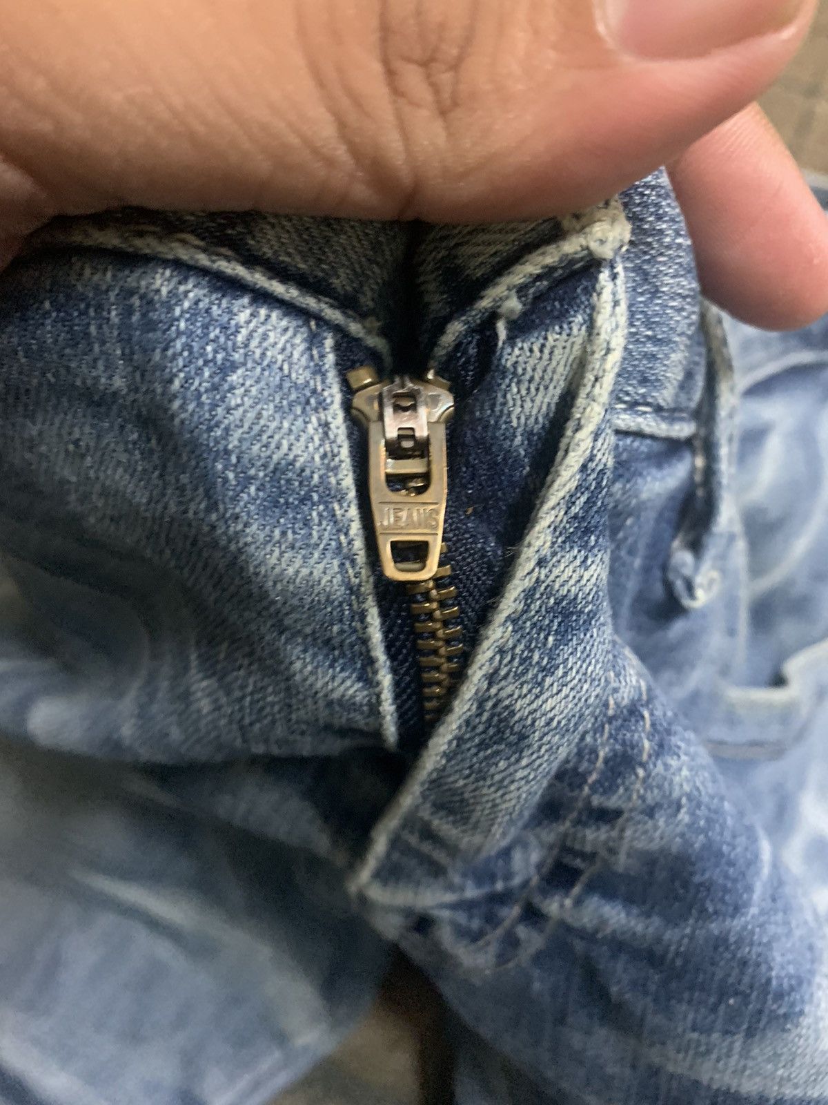 Japanese Brand × Tornado Mart TORNADO MART SLIM SKINNY WHISKERED BORO WASHED JAPANESE Size US 32 / EU 48 - 5 Thumbnail