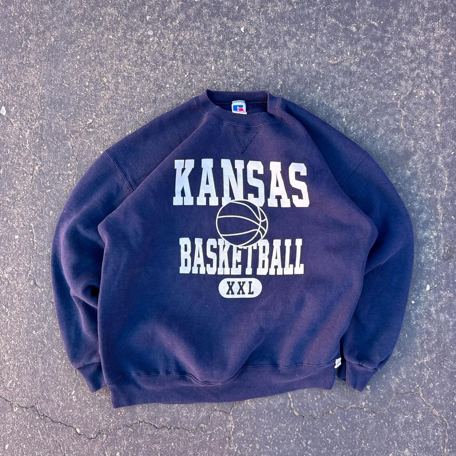 Russell Athletic Vintage 90 Russell Athletic Kansas Basketball Crewneck Sz XL Size US M / EU 48-50 / 2 - 1 Thumbnail