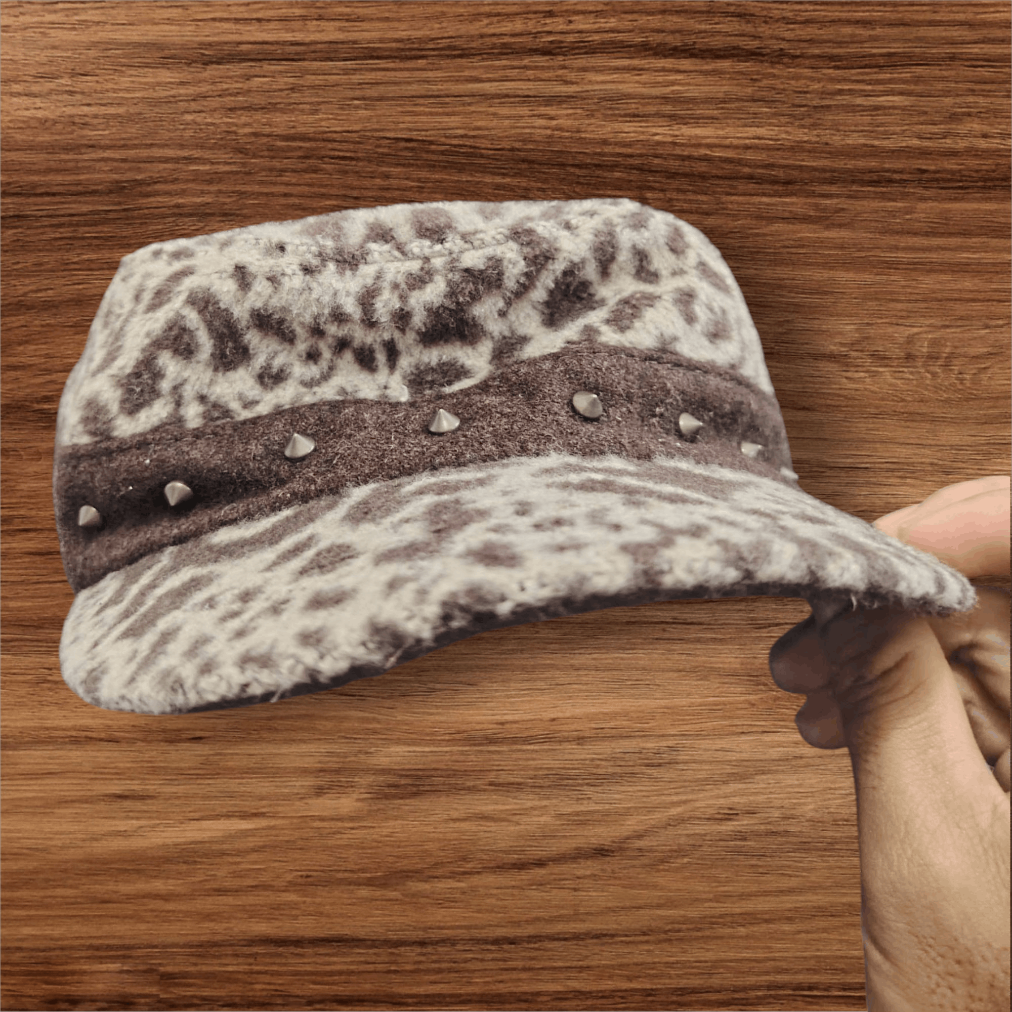 If Six Was Nine Japanese Leopard Camou I6W9 style LGB Military design cap Size ONE SIZE - 10 Thumbnail