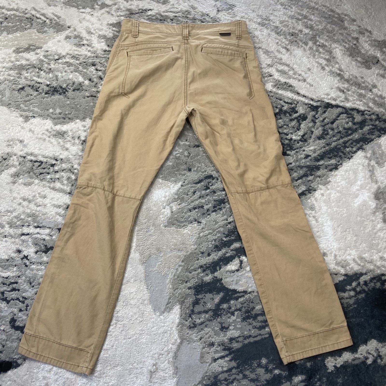 Wrangler Wrangler ATG Pants Mens 32x32 Beige Logo Cotton Straight Leg Size US 32 / EU 48 - 2 Thumbnail