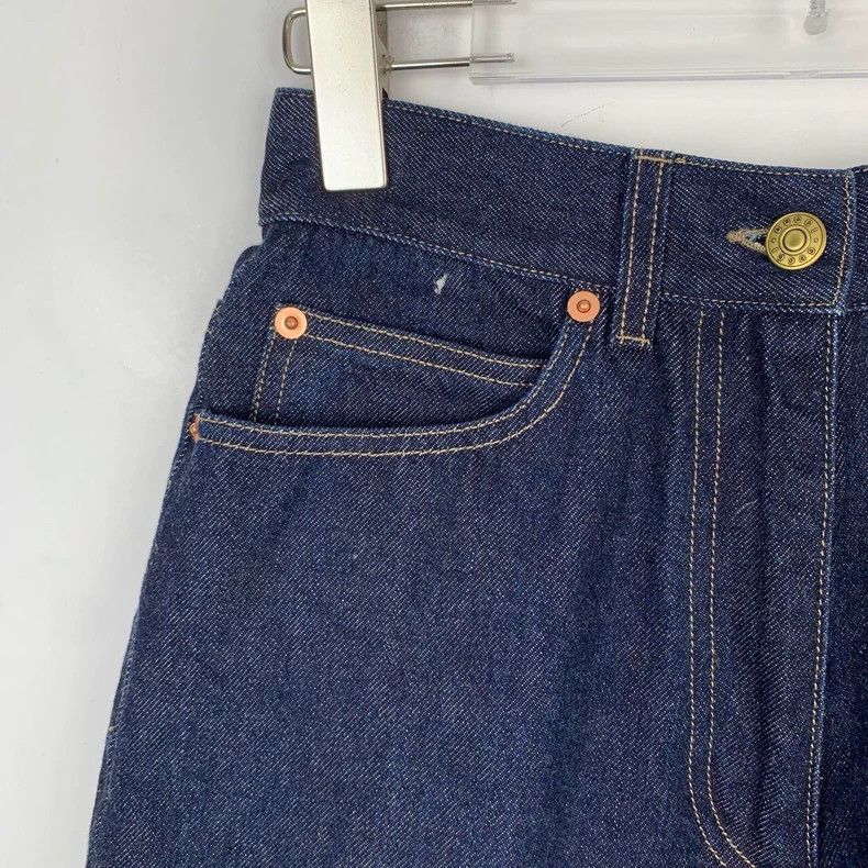 Gucci Gucci Leather brand logo dark blue cotton denim shorts 2502 Size US 26 / EU 42 - 3 Thumbnail