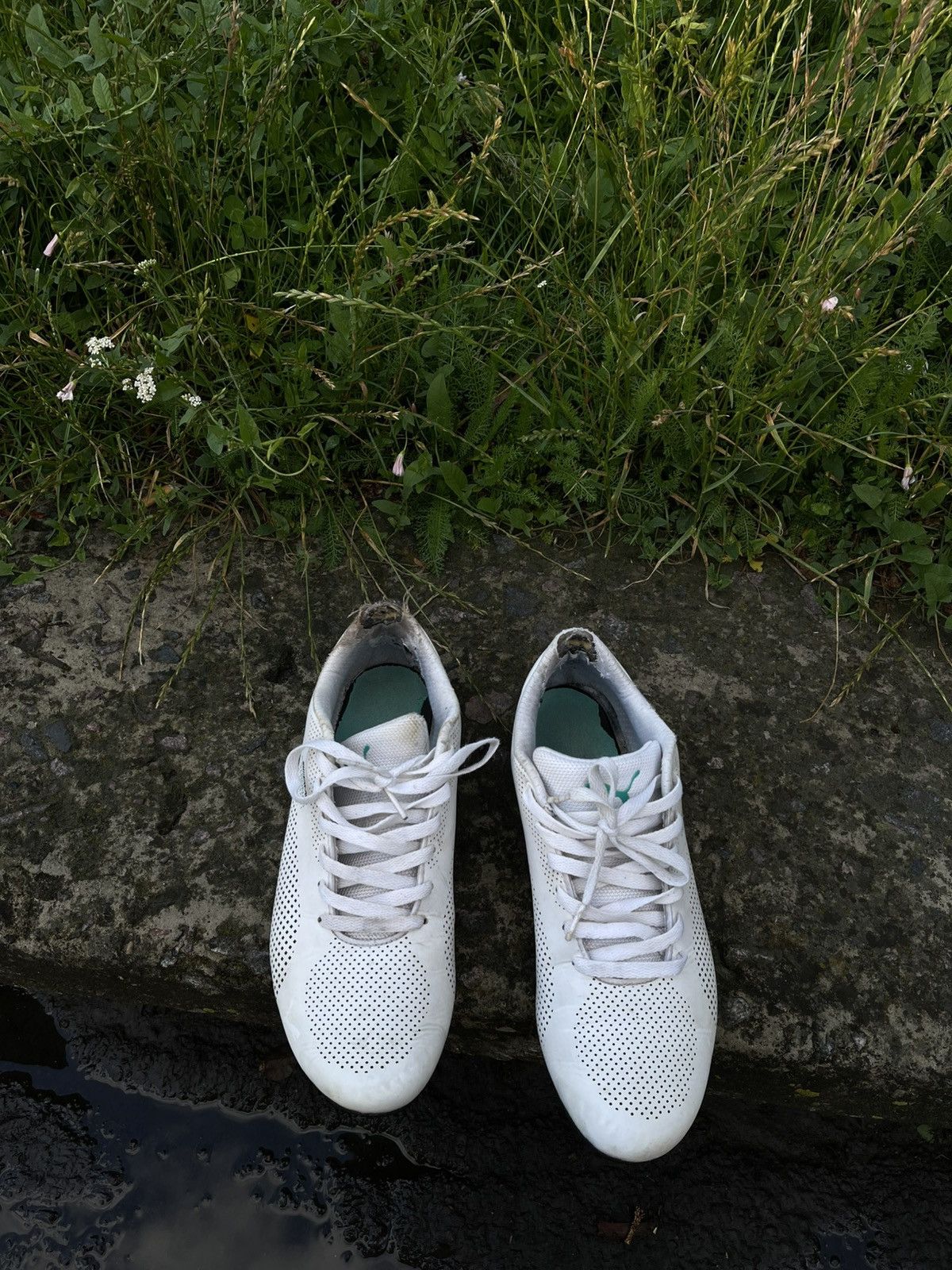 Puma Vintage Puma AMG Speedcat Suede Y2K White Sneakers Size US 10.5 / EU 43-44 - 8 Thumbnail