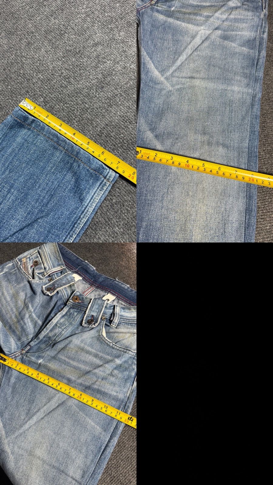 Diesel 00s Diesel Vntg Dirty Distressed Opium Punk Rock Y2K Jeans Size US 28 / EU 44 - 23 Thumbnail