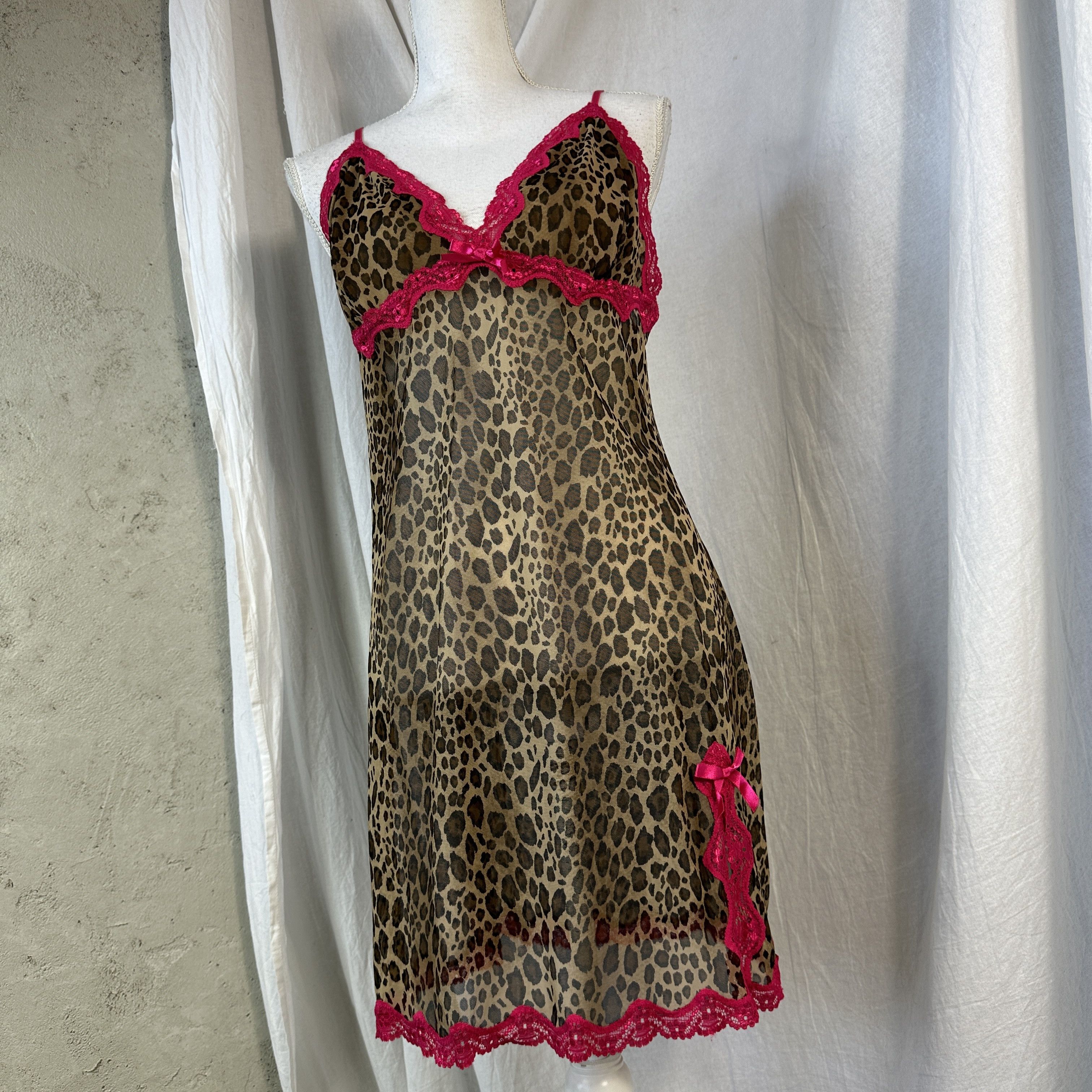 Vintage Mesh Cheetah Y2K Top/Dress Size XL / US 12-14 / IT 48-50 - 4 Thumbnail