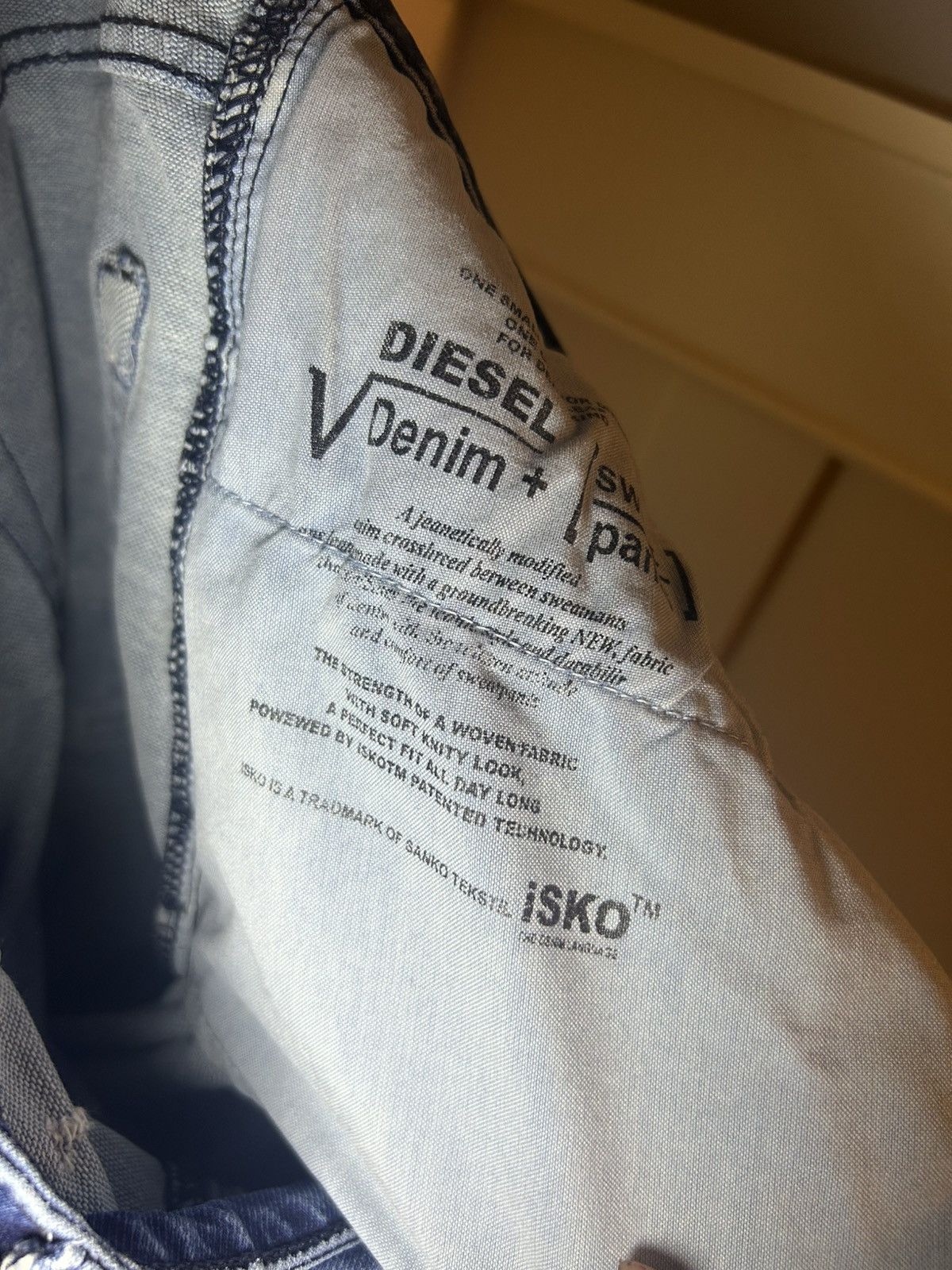 Diesel Diesel trompe l'oeil jean sweatpants Size US 34 / EU 50 - 19 Thumbnail