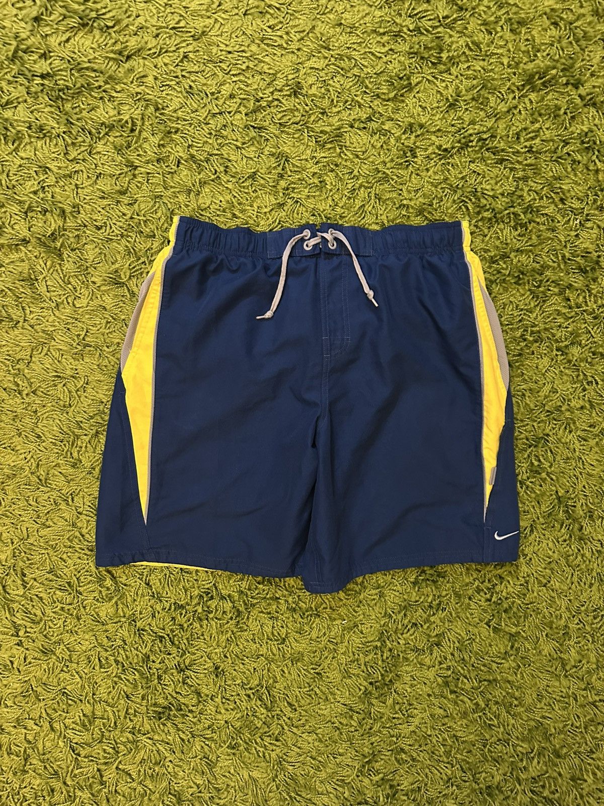 Nike 📌 y2k Nike Swoosh Swim Shorts Large Size US 33 - 2 Thumbnail