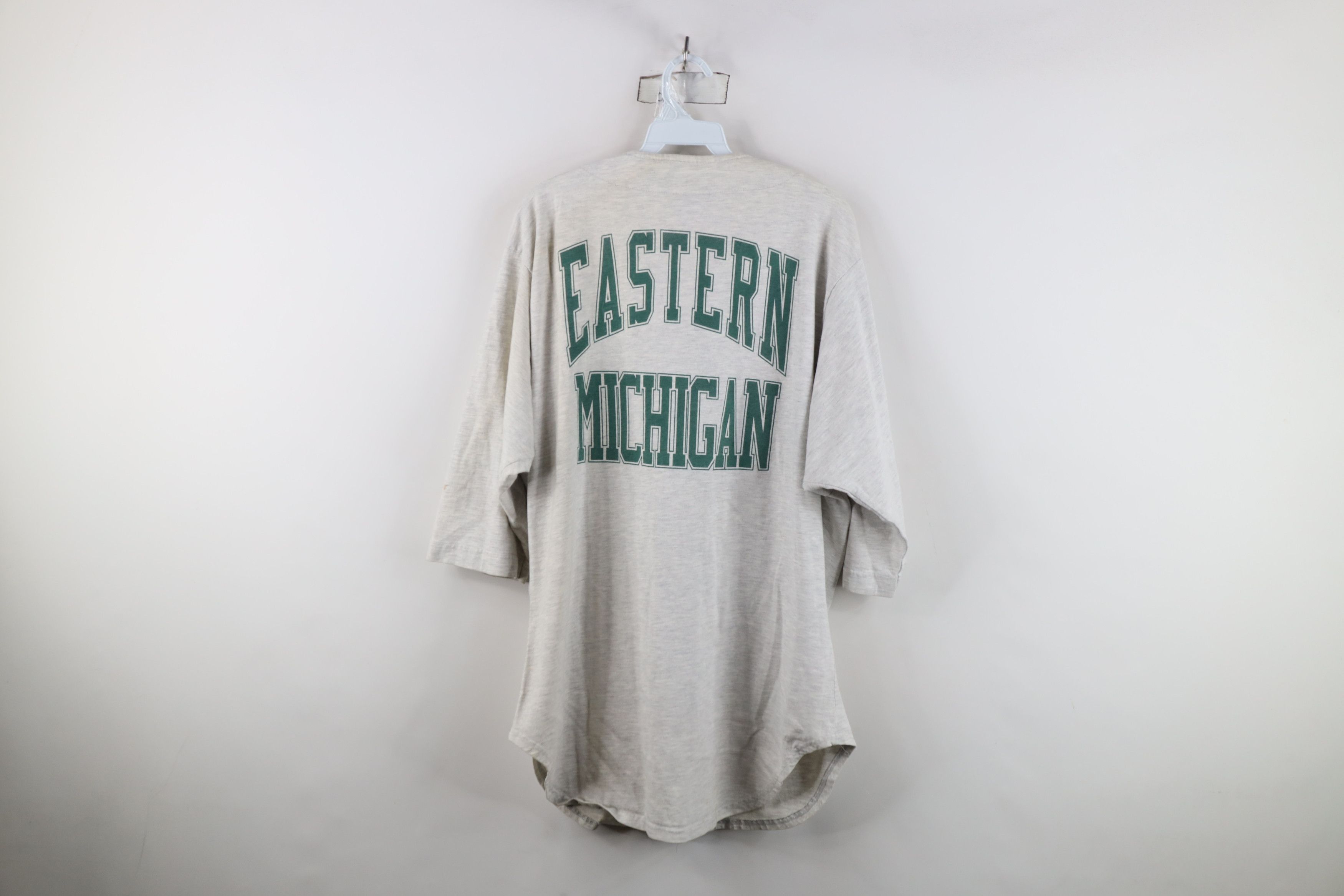 Vintage Vintage 90s Eastern Michigan University Baseball Jersey USA Size US XL / EU 56 / 4 - 15 Thumbnail