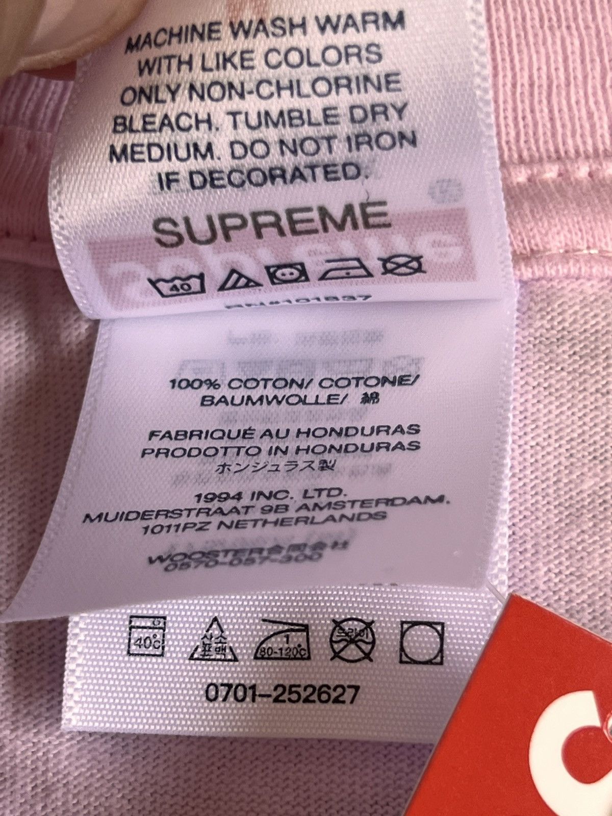 Pink Supreme Inc M Supreme Bear Tee 2025 Light Pink Teddy Cry