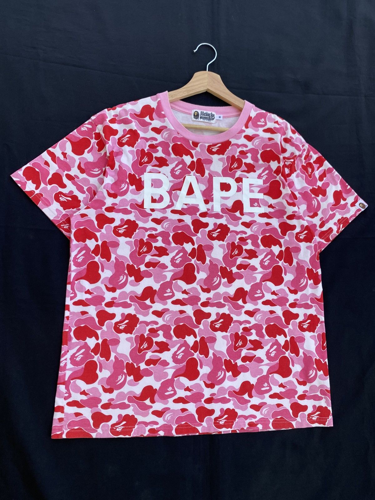Bape Rare BAPE ABC camo pink ape head logo T-shirt A Bathing Ape Size US M / EU 48-50 / 2 - 2 Thumbnail