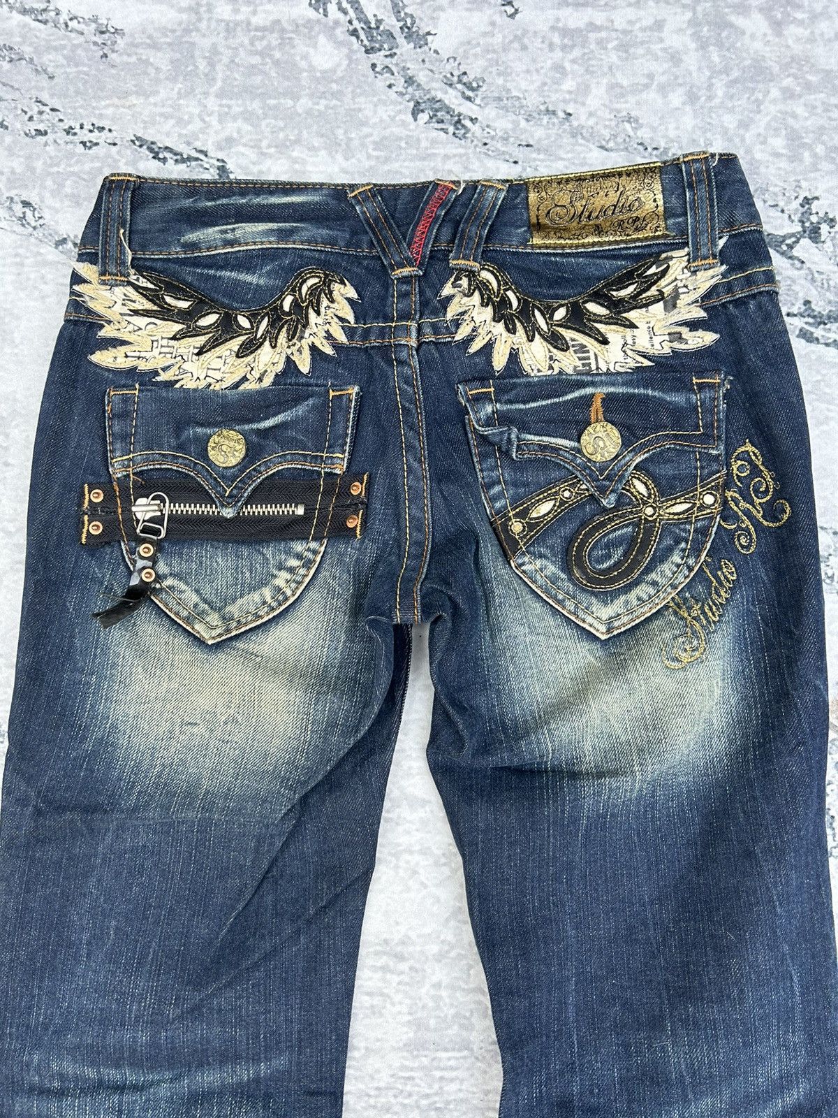 If Six Was Nine Studio R.P Flared Jeans Size 30" / US 8 / IT 44 - 6 Thumbnail