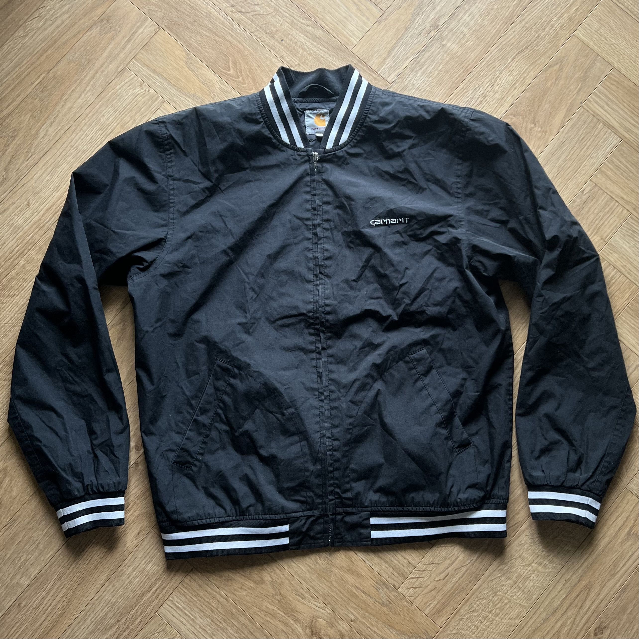 Carhartt × Carhartt Wip × Vintage CARHARTT VINTAGE BOMBER BATTERY BLACK JACKET 90s L Size US L / EU 52-54 / 3 - 1 Thumbnail