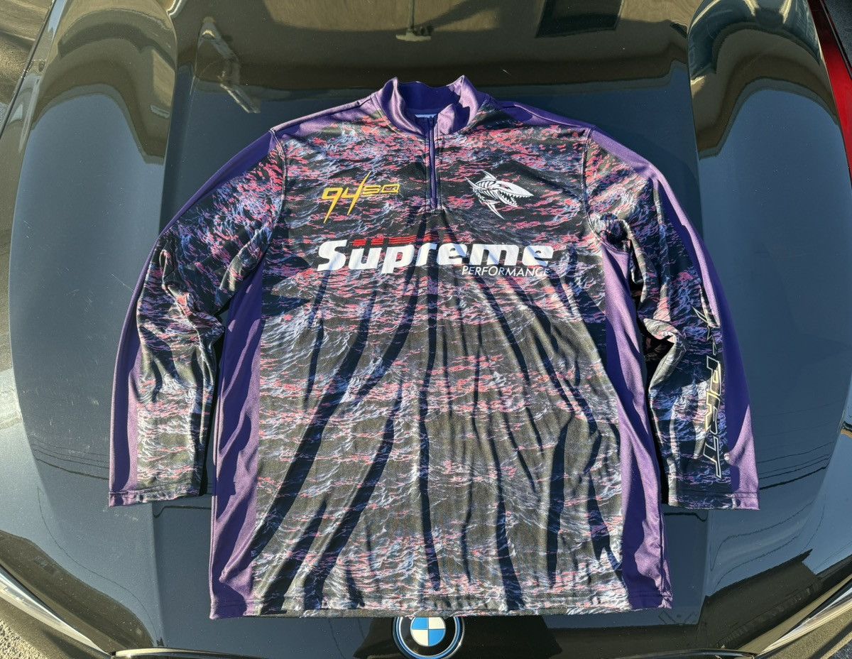 Supreme Supreme Waves Zip Pullover 1/4 Size US XL / EU 56 / 4 - 1 Thumbnail