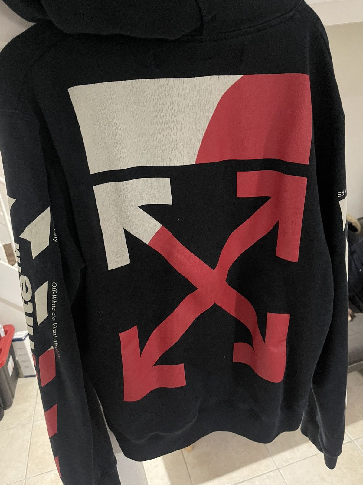 Off-White OFF-WHITE 19SS Printed LOGO HOODIE BLACK Size US L / EU 52-54 / 3 - 2 Thumbnail