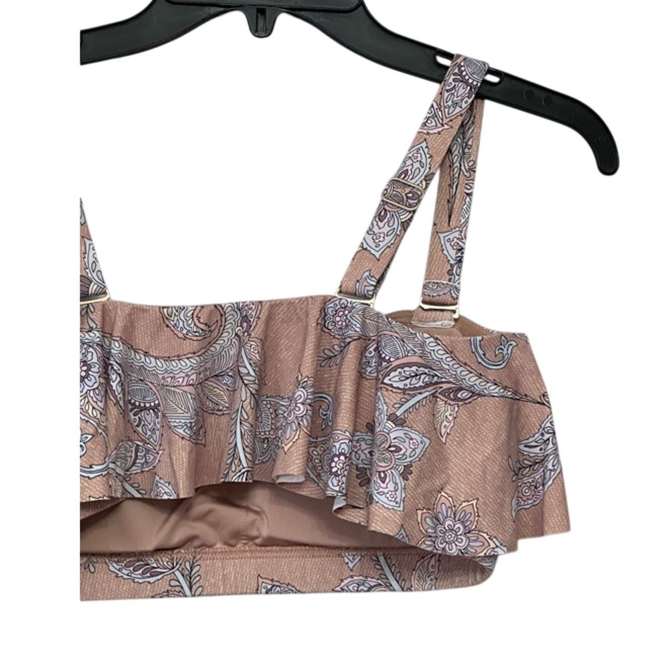 Other Artesands Bikini Swim Top 10 Paisley Adjustable Ruffle New Size L / US 10 / IT 46 - 7 Thumbnail