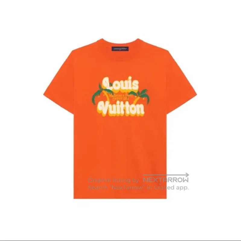 本物Louis Vuitton オレンジ Tシャツ org.jpg