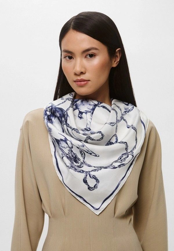 Lanvin o1y0326 Size : OS / Scarf in Blue/White Size ONE SIZE - 4 Thumbnail