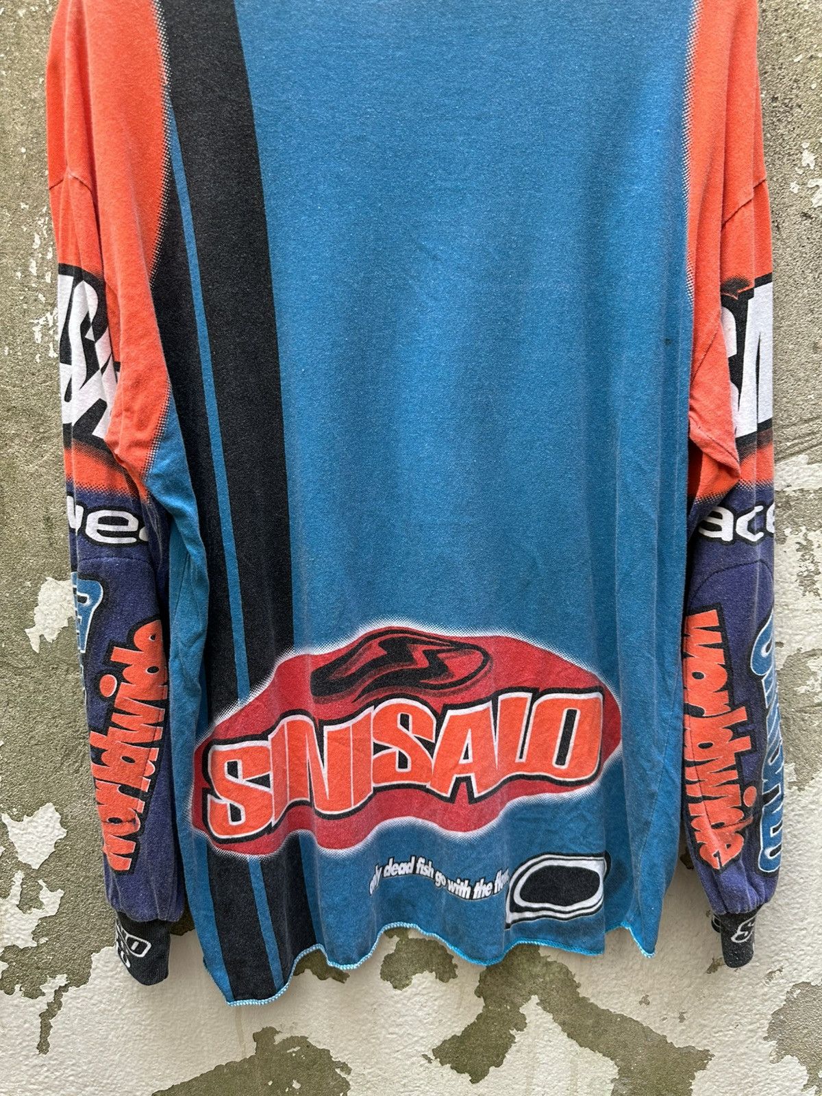 Sports Specialties Vintage 90's SINISALO Racing Motorcross LS Shirts Size US L / EU 52-54 / 3 - 4 Thumbnail