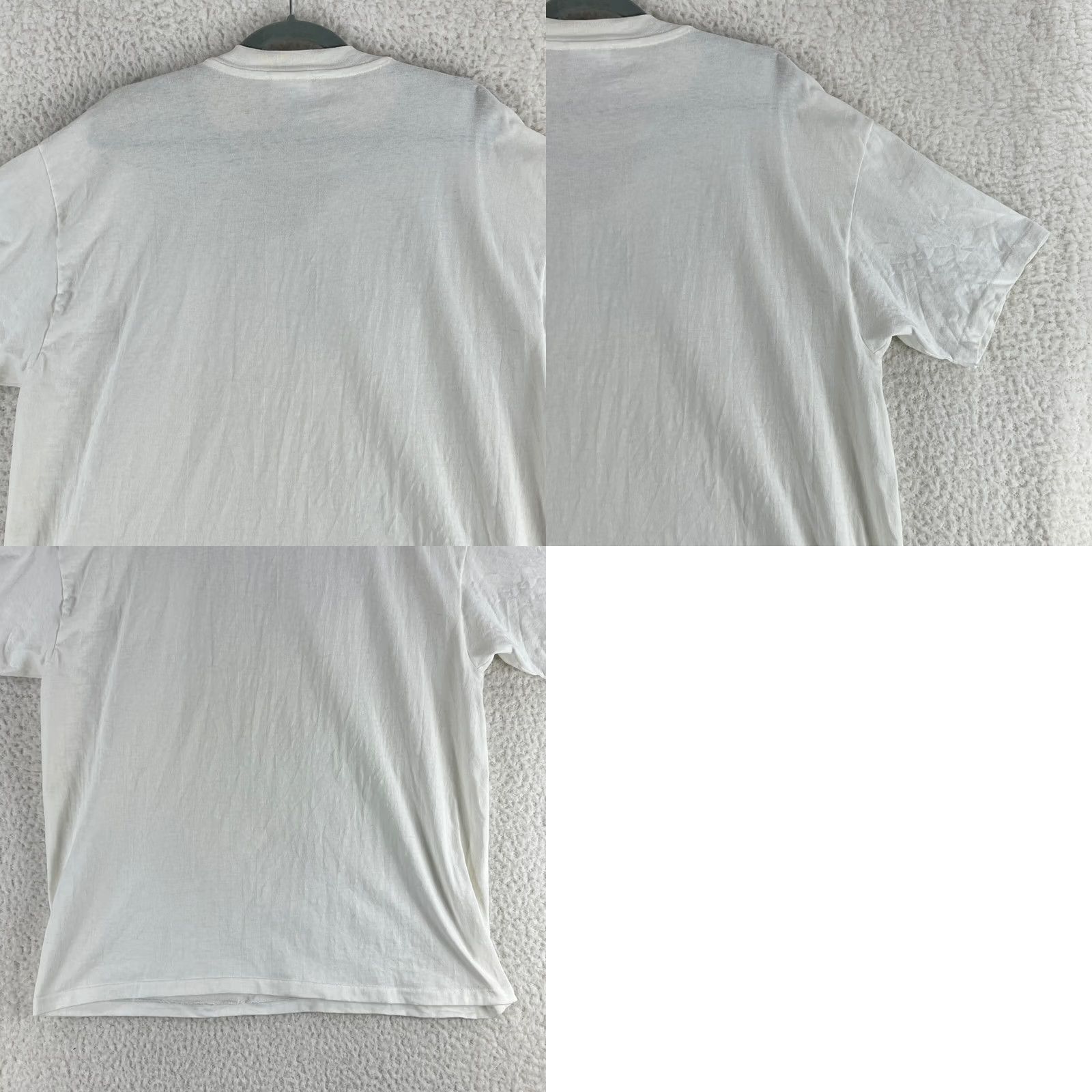 Hanes Hanes Beefy Vintage Single Stitch T-Shirt Women XL White Cotton United States Made in USA Size XL / US 12-14 / IT 48-50 - 10 Thumbnail