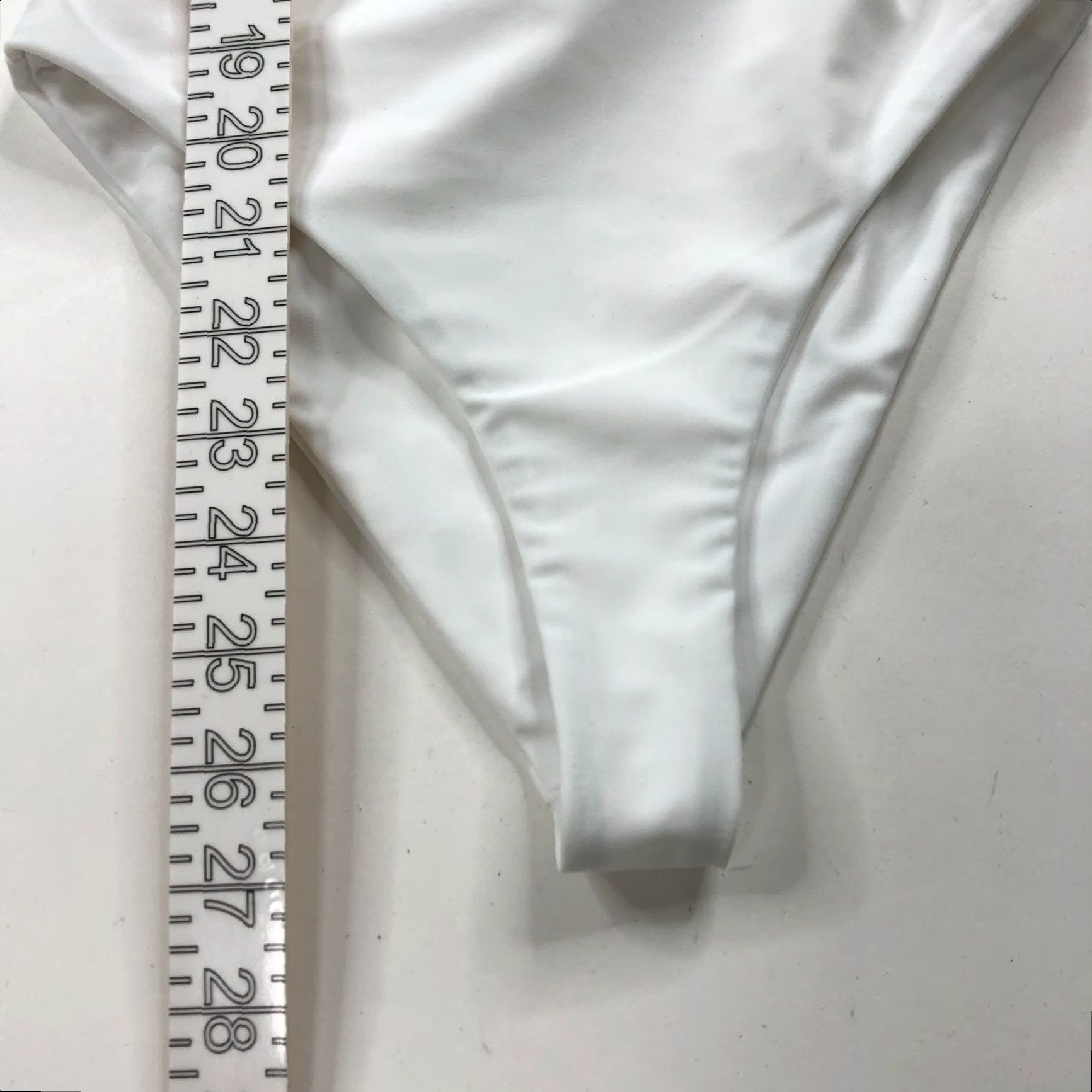 Vintage Jade Swim One Piece Women's Swimsuit White Size S Regular Nylon Spandex Solid 2623 HRJ Size ONE SIZE - 6 Thumbnail