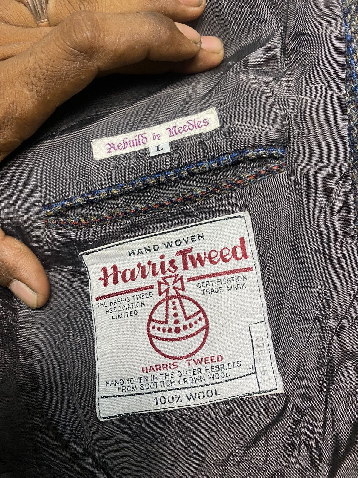Harris Tweed × Needles VINTAGE HARRIS TWEED REBUILS BY NEEDLES Size US L / EU 52-54 / 3 - 6 Thumbnail