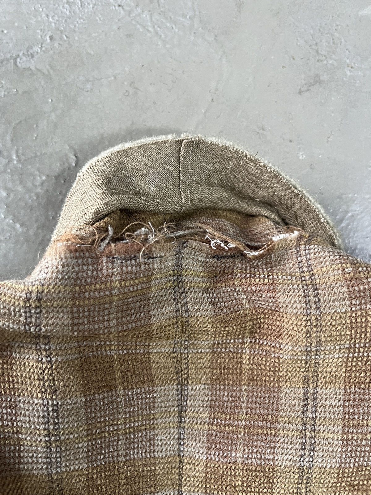 Balenciaga Vintage Balenciaga Houndstooth Linen Wool Blend Blazer Size 42L - 18 Thumbnail