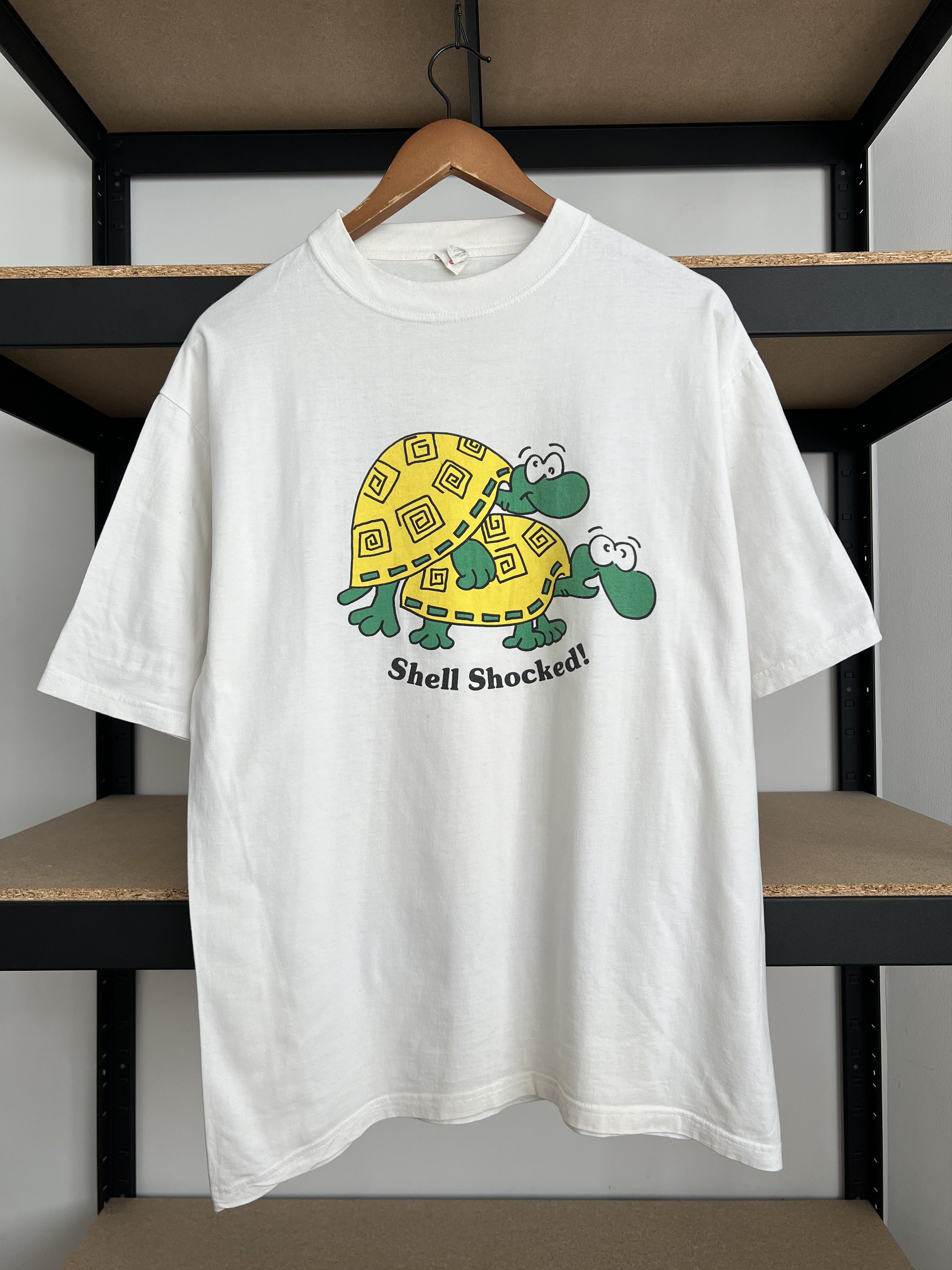 Vintage Vintage 90s Sex Turtles Sex Positions Shell Shocked T-shirt Size US L / EU 52-54 / 3 - 1 Thumbnail