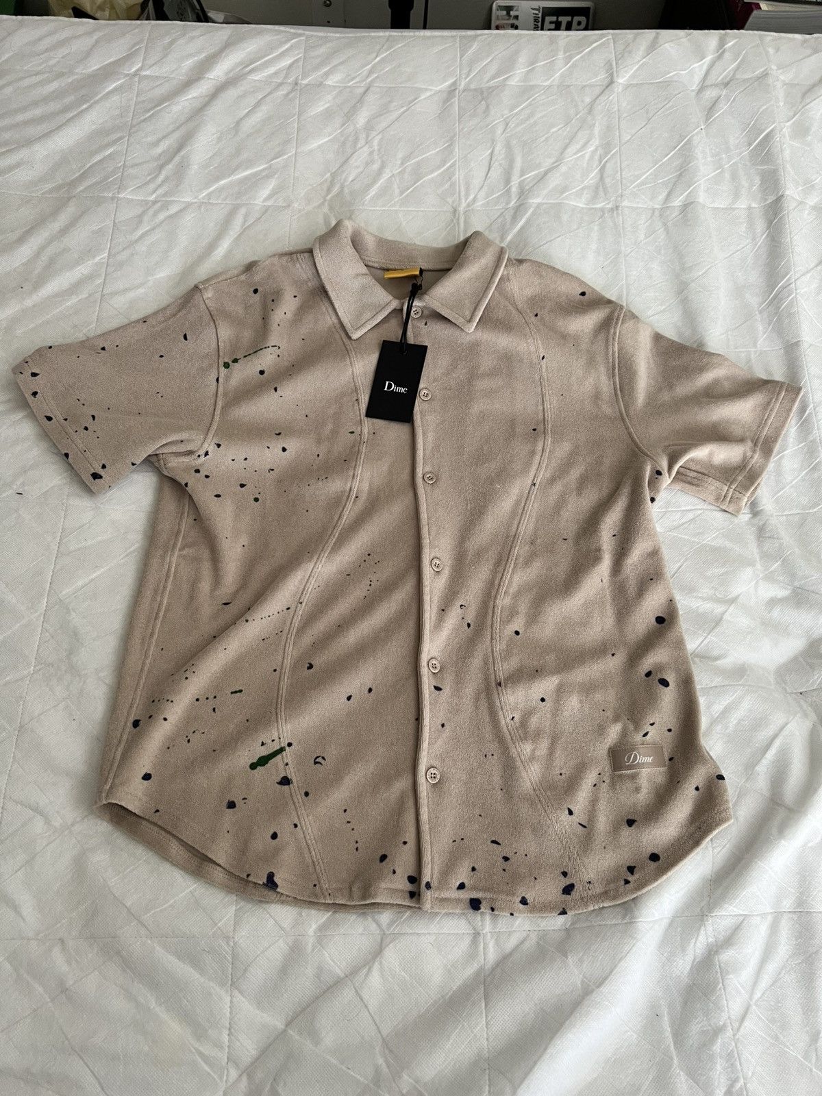 Dime Dime Terry Cloth Shirt Painted Tan Size US L / EU 52-54 / 3 - 2 Thumbnail